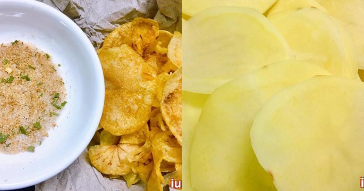 Hướng dẫn cách làm món snack khoai tây giòn tan bằng nồi chiên không