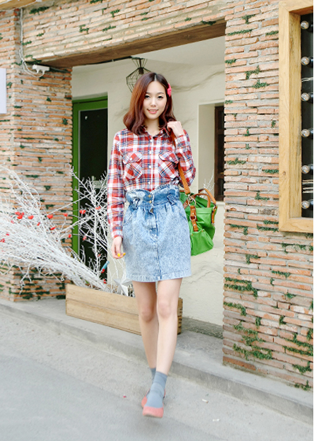 Váy jeans cá tính - Hình 6