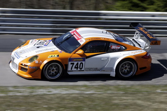 Porsche 911 GT3 R Hybrid chạy thử ở Nurburgring - Hình 5