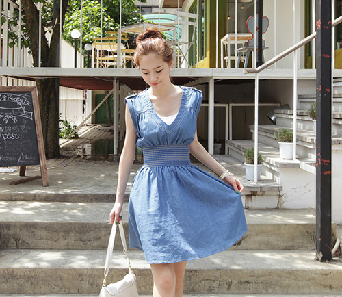 Sắc xanh denim dịu mát ngày hè - Hình 6