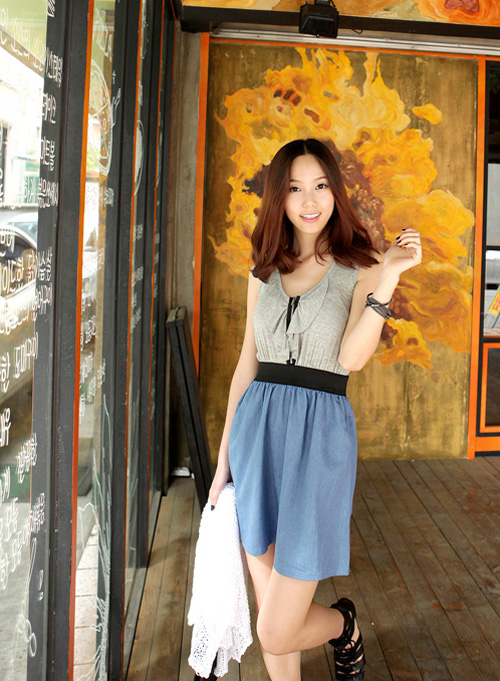 Sắc xanh denim dịu mát ngày hè - Hình 4
