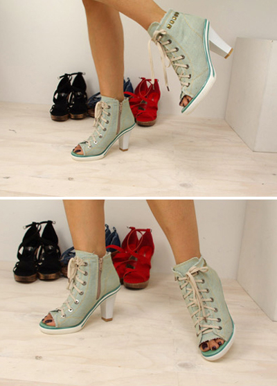 Độc đáo sandal denim - Hình 18