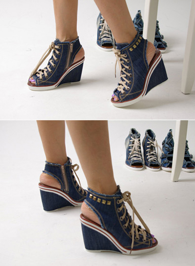 Độc đáo sandal denim - Hình 12