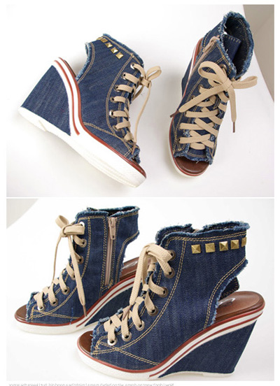 Độc đáo sandal denim - Hình 14