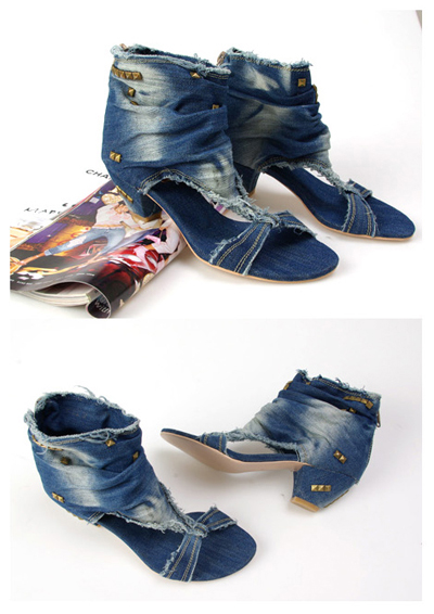 Độc đáo sandal denim - Hình 3