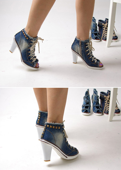 Độc đáo sandal denim - Hình 11