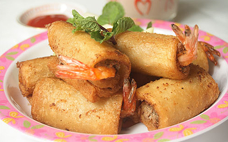 Sandwich cuộn tôm chiên - Hình 1