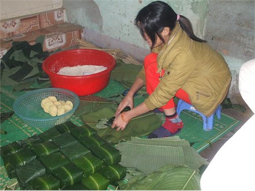 Làng bánh chưng vào Tết - Hình 3