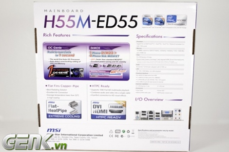 Đánh giá bo mạch chủ MSI H55M-eD55: Hiệu năng ổn, giá cá phải chăng - Hình 1