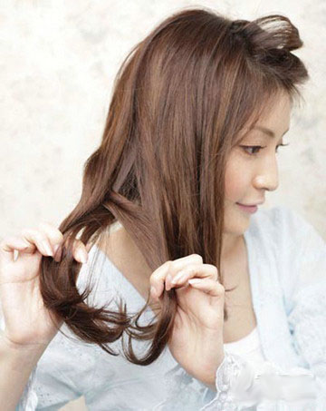 Kiểu tóc lệch dễ thương - Hình 3