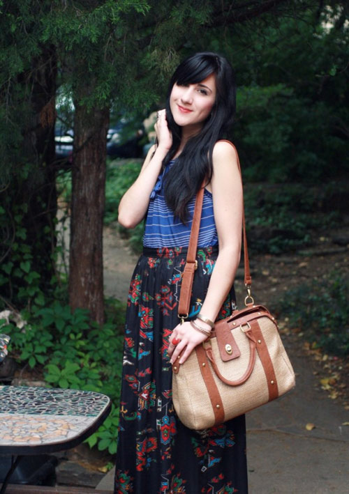Mặc áo kẻ chất như blogger thời trang - Hình 2
