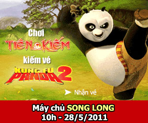 Tiên Kiếm ra mắt server mới, tặng vé Kungfu Panda 2 - Hình 1