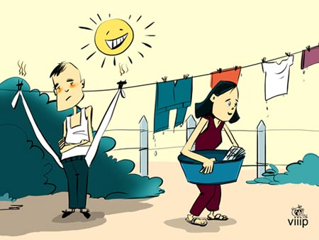 Biếm họa: Kiếp làm chồng - Hình 2