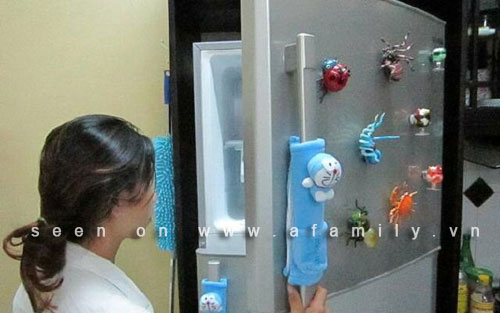 Giữ vệ sinh và làm điệu cho tủ lạnh với bao tay cầm xinh xắn - Hình 4