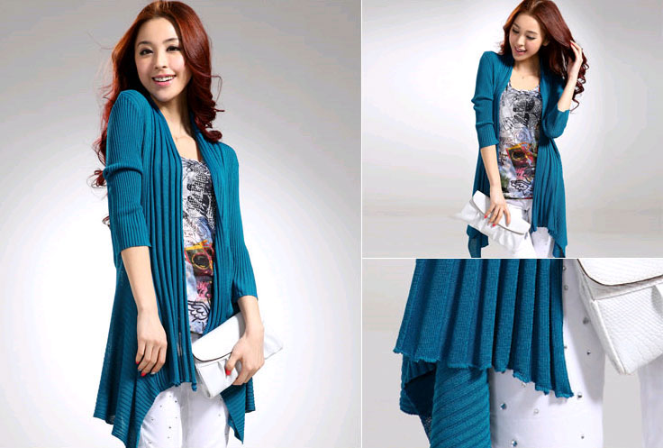 Điệu đà với áo khoác len mỏng dáng dài - Hình 5