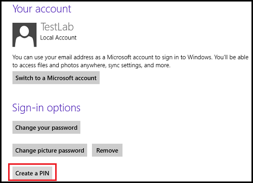 Đăng nhập Windows 8 bằng mã PIN - Hình 2