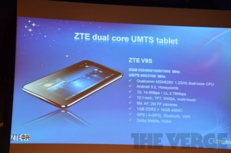 Máy tính bảng lõi tứ ZTE ra mắt tại MWC 2012 - Hình 1