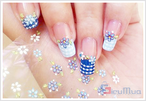 Combo 4 bộ gồm 120 hình dán móng tay nghệ thuật cao cấp nail 3D giá chỉ có 49.000đ, nhiều màu sắc và hình dáng ngộ nghĩnh, đáng yêu. - Hình 9