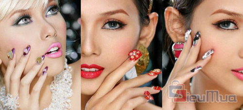 Combo 4 bộ gồm 120 hình dán móng tay nghệ thuật cao cấp nail 3D giá chỉ có 49.000đ, nhiều màu sắc và hình dáng ngộ nghĩnh, đáng yêu. - Hình 1