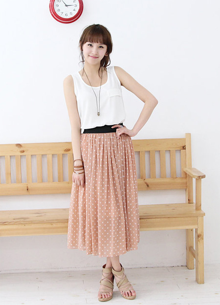 Duyên dáng với chân váy màu pastel - Hình 8