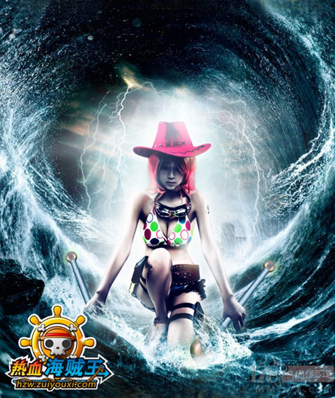 Hạ Tiểu Vi nóng bỏng trong cosplay Vua Hải Tặc - Hình 11