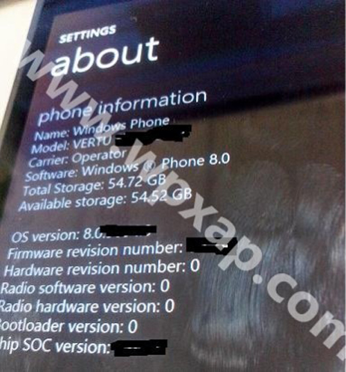 Lộ ảnh smartphone Vertu dùng Windows Phone - Hình 1