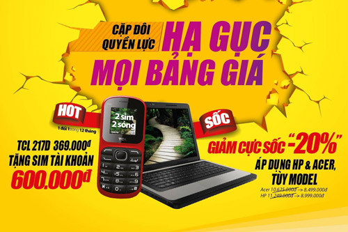 Thegioididong.com trợ giá khủng cho mobile, laptop - Hình 1