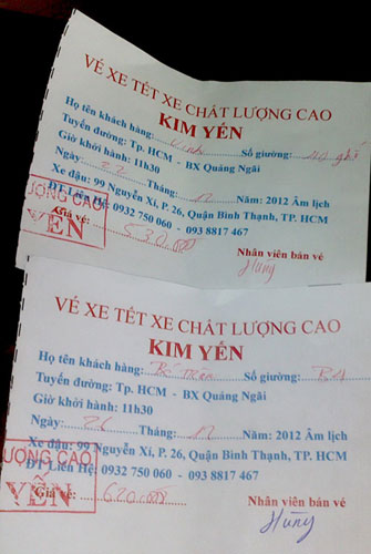 Ra bến mua vé xe Tết, lại mua nhầm vé giả - Hình 1