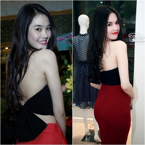 Linh Chi gây chú ý với loạt váy mặc lại của Ngọc Trinh - Hình 7