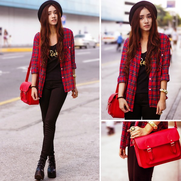 Cơn bão kẻ caro đỏ đổ bộ mùa xu hướng Thu/Đông 2013 - Hình 33