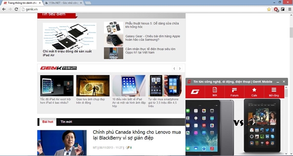 Kích hoạt cửa sổ thu nhỏ ngay trong cửa sổ duyệt chính của Google Chrome - Hình 5
