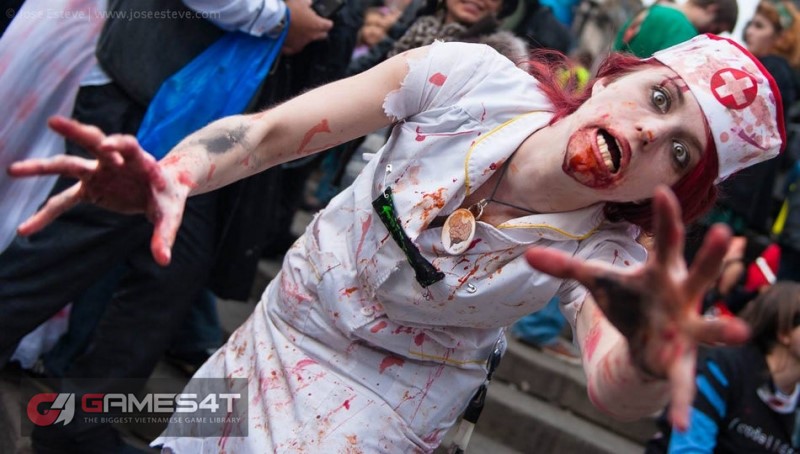 Rùng mình với xác sống nhan nhản tại World Zombie Day - Hình 12
