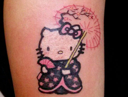 hình xăm dán mèo Hello Kitty mini cute JULLY Tattoo chất kích thước  105x6cm hình xăm chống nước xăm tạm thời an toàn bền đẹp  Lazadavn