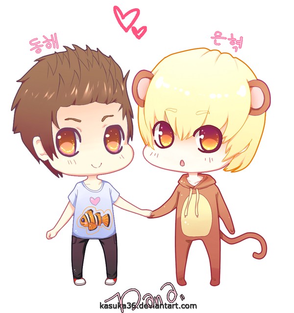 Ngất ngây loạt ảnh chibi của các cặp đôi thần tượng Nam xứ Hàn - Hình 60