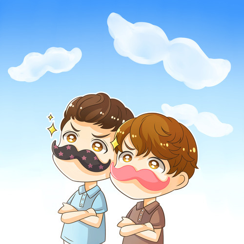 Ngất ngây loạt ảnh chibi của các cặp đôi thần tượng Nam xứ Hàn - Hình 8