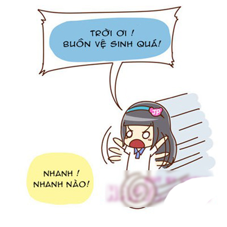Truyện tranh vui: Nhầm nhà vệ sinh - Hình 1