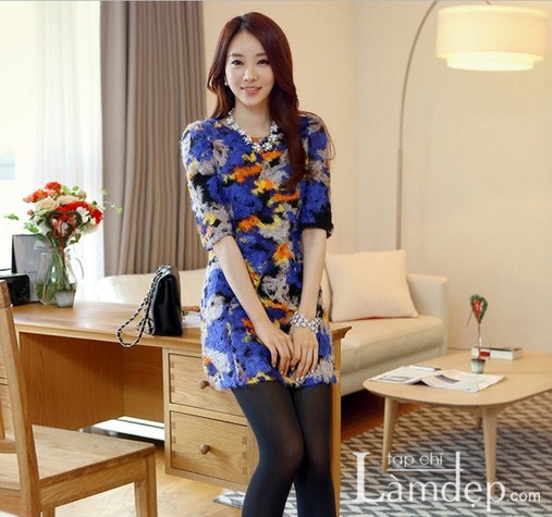 Họa tiết in hoa nơi công sở Xuân 2013 - Hình 24