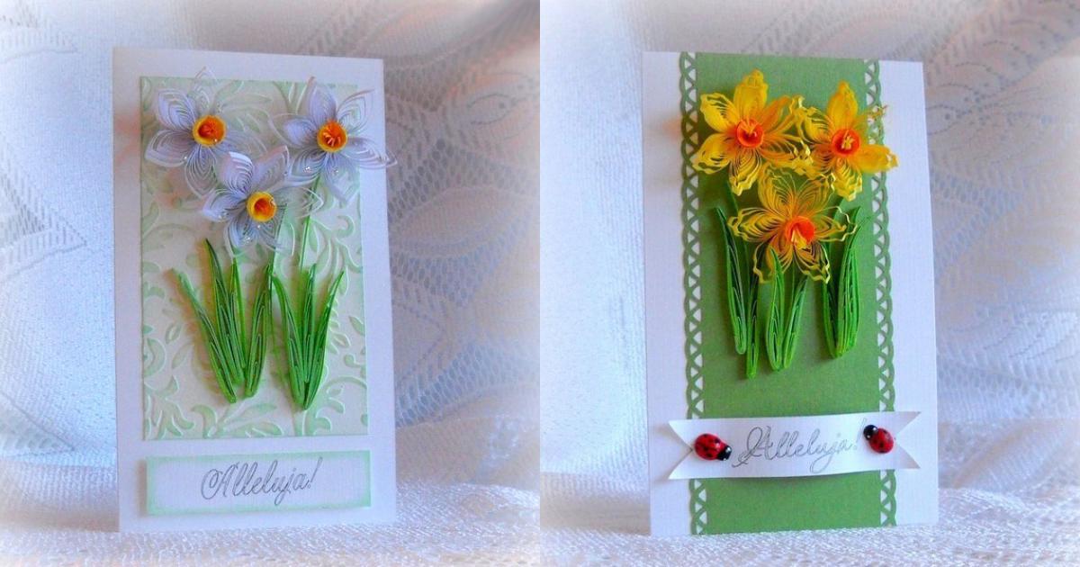 Tự làm thiệp nổi hoa thủy tiên quilling tuyệt đẹp - Sáng tạo - Việt Giải Trí Tự làm thiệp nổi hoa thủy tiên quilling tuyệt đẹp - Sáng tạo - Việt Giải Trí