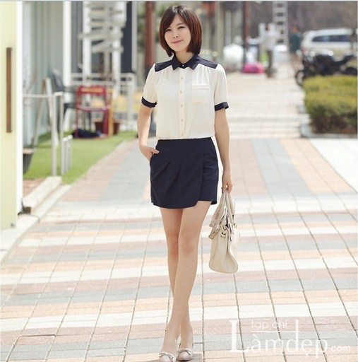 Quý cô công sở rạng rỡ với sơ mi hè 2013 - Hình 39