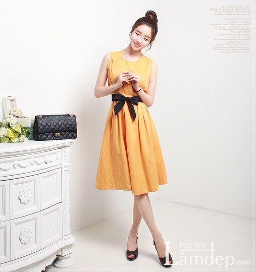 Quyến rũ hơn với váy liền không tay - Hình 27