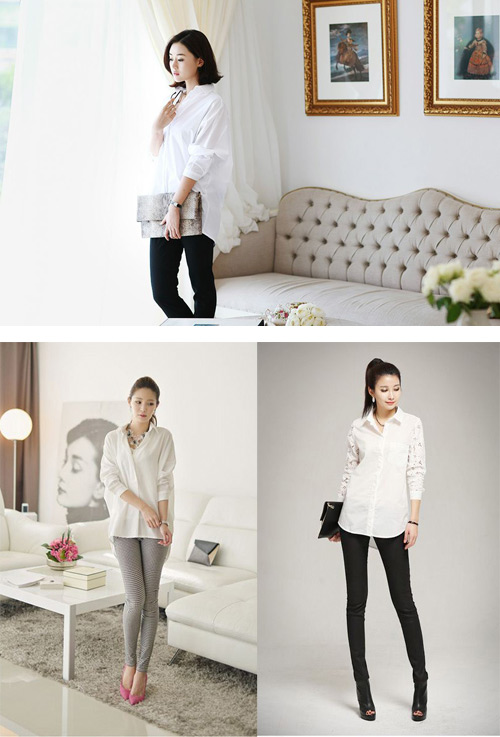 Đẹp lạ ở công sở với sơ mi dáng rộng - Hình 1