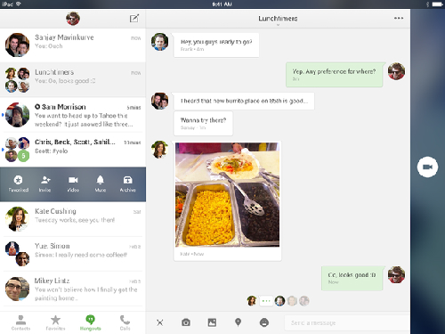 Google cập nhật phiên bản Hangouts mới dành cho iOS - Hình 2