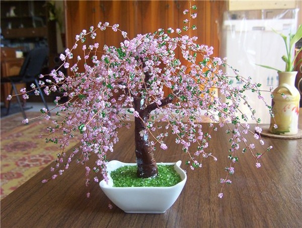 Trang trí nhà bằng chậu cây nhỏ xinh kết từ hạt cườm - Hình 11