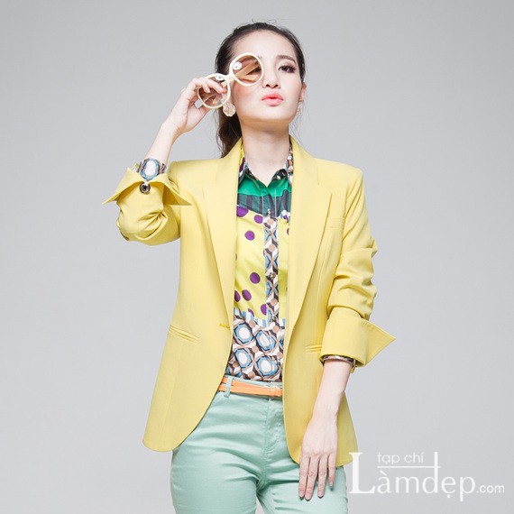 Vest màu sắc ấn tượng mùa hè - Hình 18