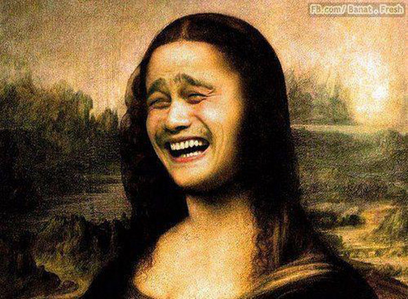 Mona Lisa chế: Thưởng thức những bức ảnh chế vui nhộn và hài hước về bức tranh Mona Lisa nổi tiếng thế giới! Chắc chắn bạn sẽ không thể nhịn được cười khi xem những biến tấu độc đáo và dí dỏm này.