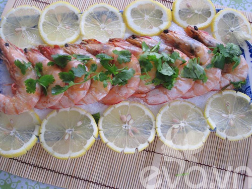 [Chế biến] - Tôm hấp muối sốt chanh - Hình 5