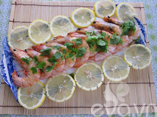 [Chế biến] - Tôm hấp muối sốt chanh - Hình 6