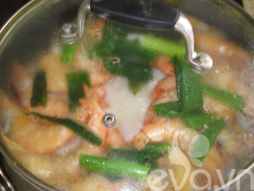 [Chế biến] - Tôm hấp muối sốt chanh - Hình 4