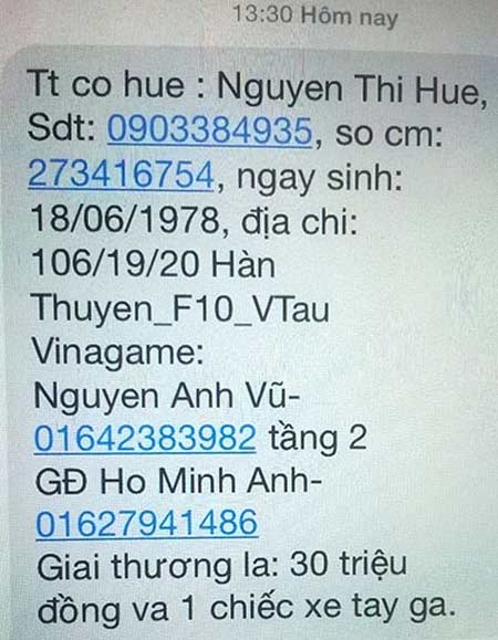 Ôm hận với chiêu lừa trúng thưởng qua điện thoại - Hình 2