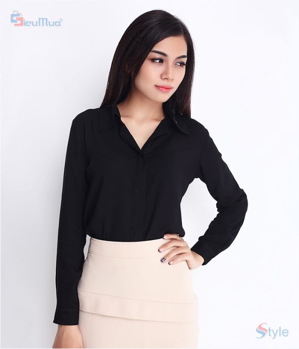 Áo sơ mi công sở thanh lịch SID10756 - Hình 1